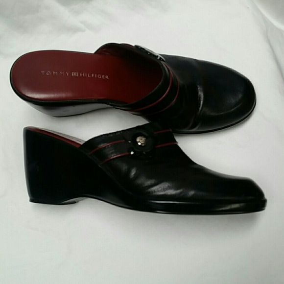 Tommy Hilfiger Shoes - ️Tommy Hilfiger Leather Mules/Clogs Size 7M